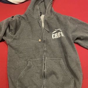 Crew cotton heritage zip up sweater